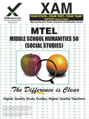 cover image of MTEL Middle School Humanities 50